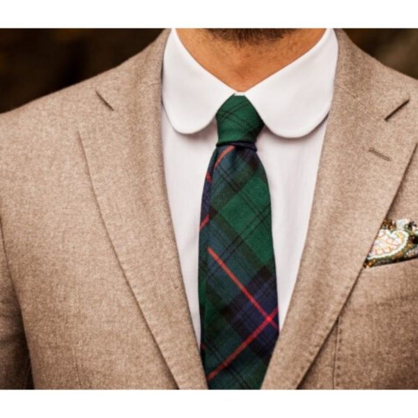 Man modeling a Scottish Tartan Tie