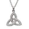 Crystal Trinity Knot Necklace