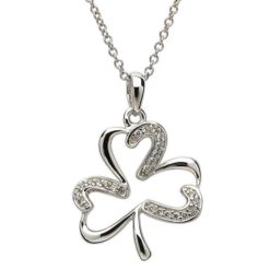 Stone Shamrock Necklace