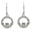 Crystal Claddagh Earrings
