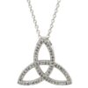 Crystal Trinity Knot Necklace