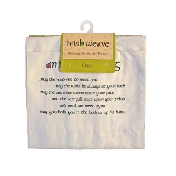 Apron with Irish Blessing Pocket