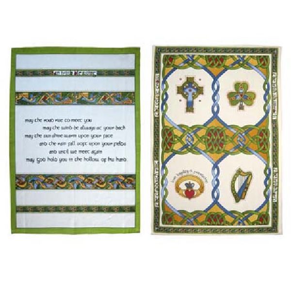 Tea Towel Set Blessing and Emblem