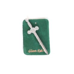 Chrome Celtic Kilt Pin