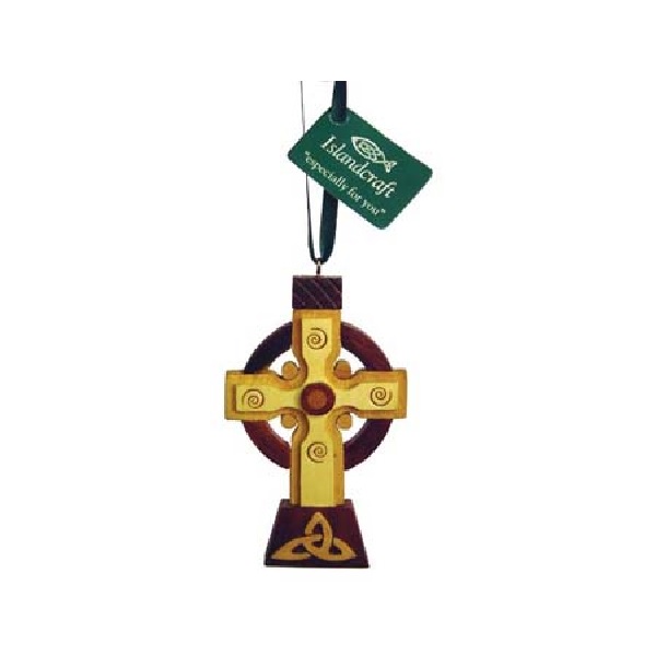 Irish High Cross Wood Ornament • Irish Traditions - A Tipperary Store ...