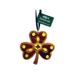 Irish Shamrock Wood Ornament