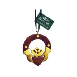 Irish Claddagh Ring Wood Ornament