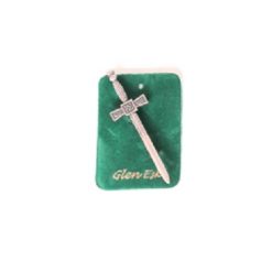 Antique Finish Thistle Kilt Pin