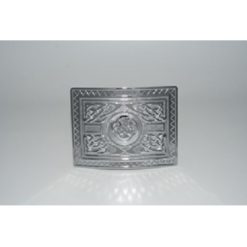 Chrome Highland Swirl Kilt Buckle