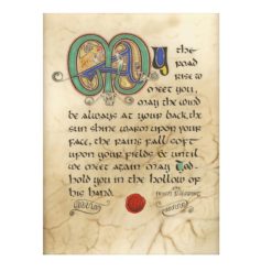 Irish Blessing Illuminated Print