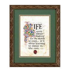Illuminated Print Gold Frame