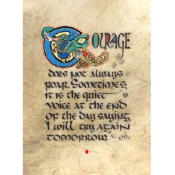 Courage Illuminated Framed Print