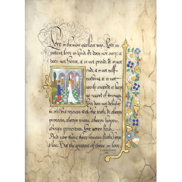 First Corinthians Illuminated Framed Print