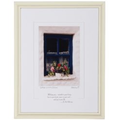 Cottage Window Framed Blessing