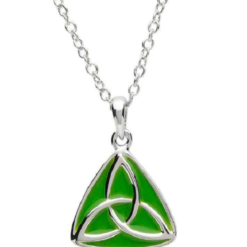 Enamel Trinity Necklace