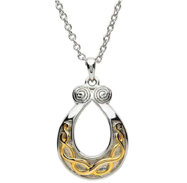 Two Tone Celtic Knot Necklace