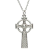 Large Woven Celtic Cross Necklace