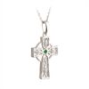 Em/CZ Celtic Cross Pendant