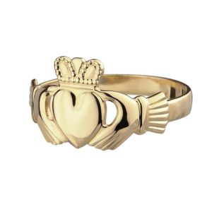 Ladies Classic Gold Claddagh Ring