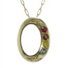 Family Colours Four Stones Oval Gold