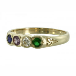 Family Colours Four Stones Ring Gold