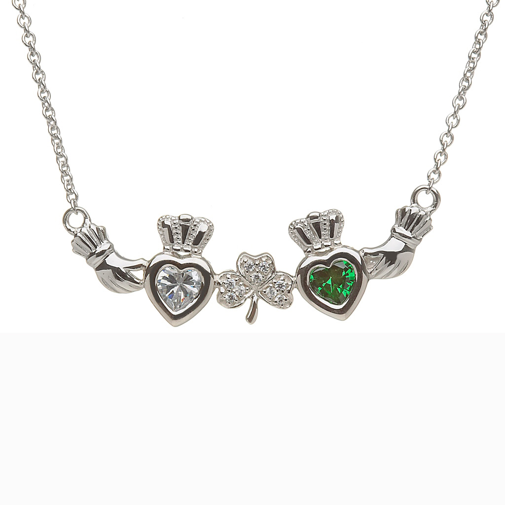 irish mothers birthstone necklace