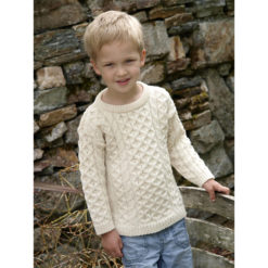 Child's Merino Crew Sweater Wool Irish Kids
