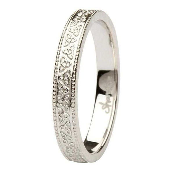 White Gold Trinity Knots Band389