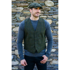 Green 27 Waistcoat Tweed Muckros