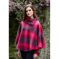 Pinks Tweed Poncho