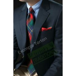 Gentleman Model wearing a Bespoke Made to Order Tartan Wool Tie in his Clan Tartan
