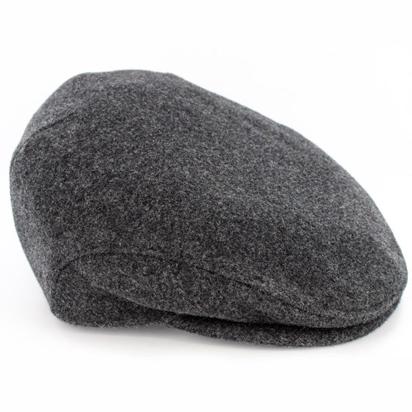 Trinity Flat Cap Tweed Charcoal