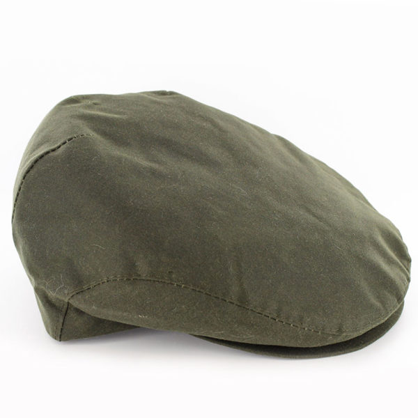 Waxed Trinity Cap in Olive