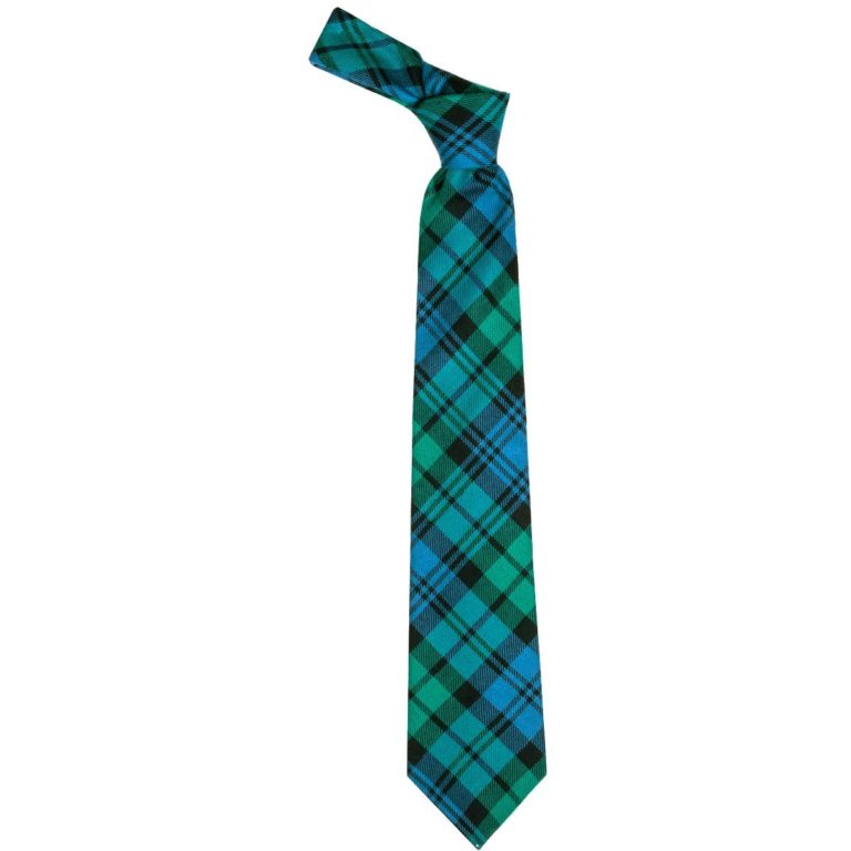 Black Watch Tartan Wool Necktie • Irish Traditions • Fine Gifts in the