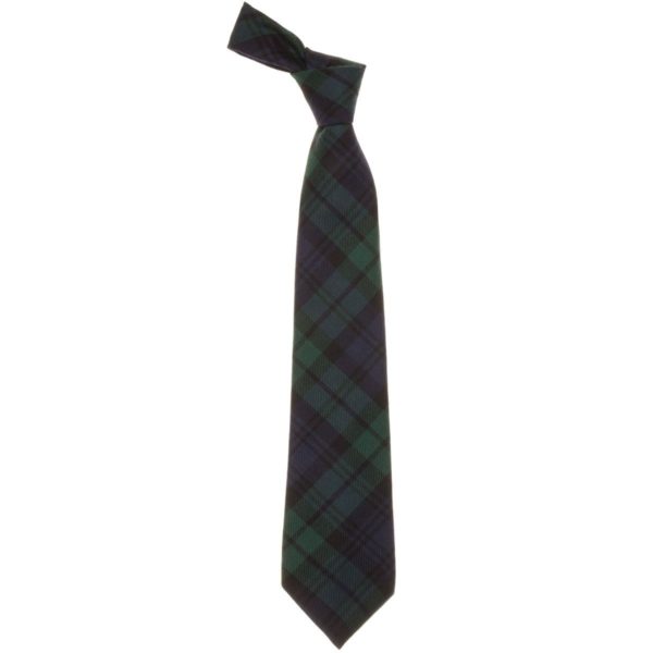 Black Watch Modern Tartan Scottish Wool Neck Tie