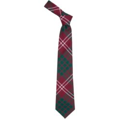 Crawford Clan Modern Tartan Wool Neck Tie