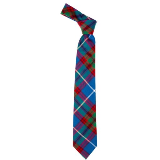 Edinburgh District Modern Scottish Tartan Wool Neck Tie