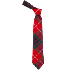 Fraser Red Modern Tartan Wool Neck Tie