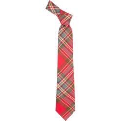 MacFarlane Clan Red Weathered Tartan Wool Neck Tie