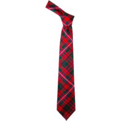 MacKinnon Red Modern Tartan Wool Neck Tie