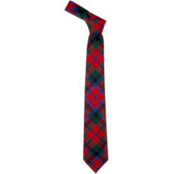 MacNaughton Red Modern Tartan Wool Neck Tie