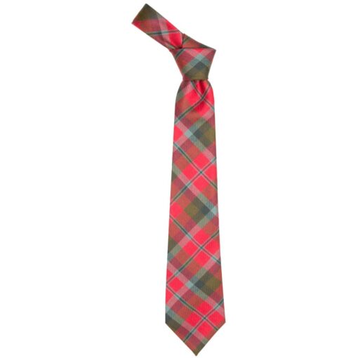 MacNaughton Red Ancient Tartan Wool Neck Tie