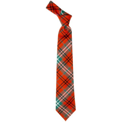 Morrison Clan Red Ancient Tartan Wool Neck Tie
