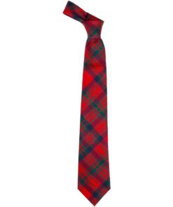 Matheson Clan Red Modern Tartan Wool Neck Tie