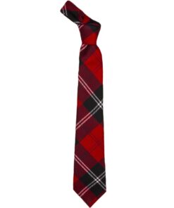 Ramsay Clan Red Modern Tartan Scottish Wool Neck Tie
