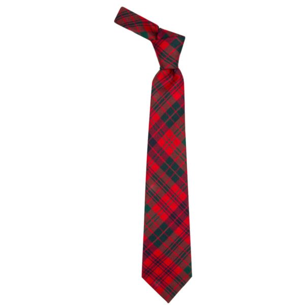Ross Clan Red Modern Tartan Scottish Wool Neck Tie