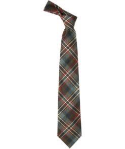 Scott Clan Green Weathered Tartan Scottish Wool Neck Tie