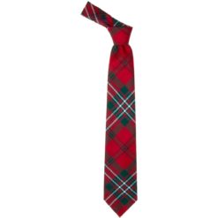 Scott Clan Red Modern Tartan Wool Neck Tie