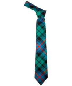 Urquhart Clan Broad Red Ancient Tartan Wool Neck Tie