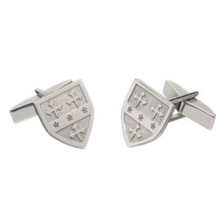 Select Gifts Mannington England Heraldry Crest Sterling Silver Cufflinks Engraved Box 